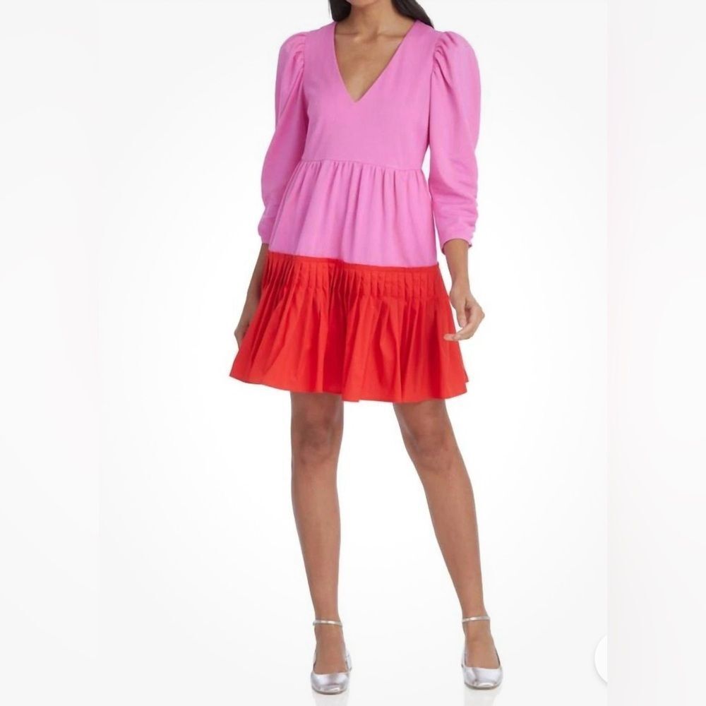 Crosby By Mollie Burch Womens Blake Mixed Media Mini Dress, Pink